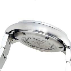 Pre Owned Longines White Stainless Steel Conquest V.H.P L37174766 Men's Wristwatch 42 mm