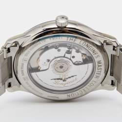 Longines Silver Stainless Steel Master Collection L2.628.4 Men's Wristwatch 38.5 MM