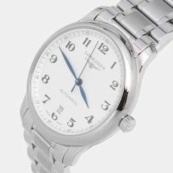 Longines Silver Stainless Steel Master Collection L2.628.4 Men's Wristwatch 38.5 MM