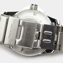 Pre Owned Longines Black Stainless Steel Hydro Conquest L3.740.4.56.6 Men's Wristwatch 41 mm