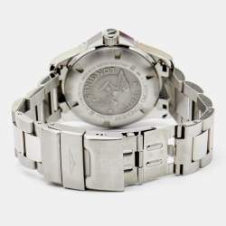 Pre Owned Longines Black Stainless Steel Hydro Conquest L3.740.4.56.6 Men's Wristwatch 41 mm