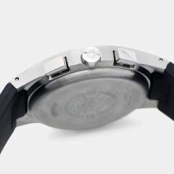 Longines Silver Stainless Steel Rubber L3.618.4.72.2 Men's Wristwatch 38 mm