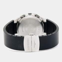 Longines Silver Stainless Steel Rubber L3.618.4.72.2 Men's Wristwatch 38 mm