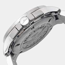 Longines Silver Stainless Steel Conquest L3.660.4.76.6 Men's Wristwatch 41 mm 