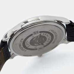 Longines White Stainless Steel Leather Lyre L4.759.4.11.2 Men's Wristwatch 35 mm