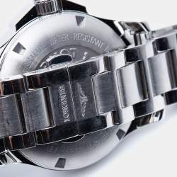 Longines Blue Stainless Steel Conquest GMT L3.687.4.99.6 Men's Wristwatch 41 mm