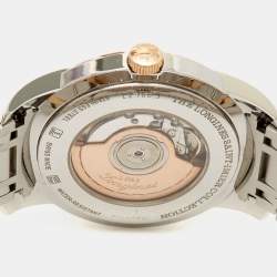 Pre Owned Longines SIlver 18K Rose Gold Stainless Steel Saint-Imier Collection L2.766.5.79.7 Men's Wristwatch 41 mm