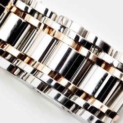 Pre Owned Longines SIlver 18K Rose Gold Stainless Steel Saint-Imier Collection L2.766.5.79.7 Men's Wristwatch 41 mm
