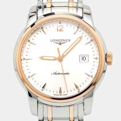 Pre Owned Longines SIlver 18K Rose Gold Stainless Steel Saint-Imier Collection L2.766.5.79.7 Men's Wristwatch 41 mm
