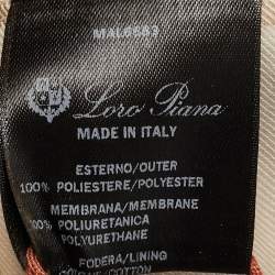 Pre Owned Loro Piana Dark Grey Satin Logo Baseball Cap S