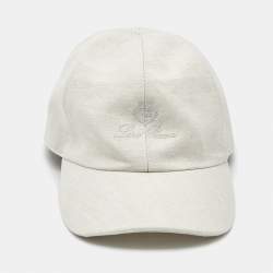 Pre Owned Loro Piana Beige Cotton Blend Baseball Cap S