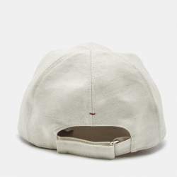 Pre Owned Loro Piana Beige Cotton Blend Baseball Cap S