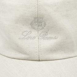 Pre Owned Loro Piana Beige Cotton Blend Baseball Cap S