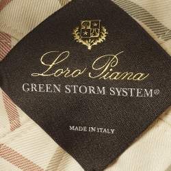 Pre Owned Loro Piana Navy Blue Logo Embroidered Nylon Baseball Cap M