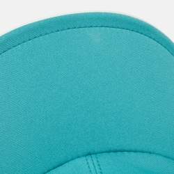 Pre Owned Loro Piana Green/Ivory Storm System Technical Fabric Baseball Cap S