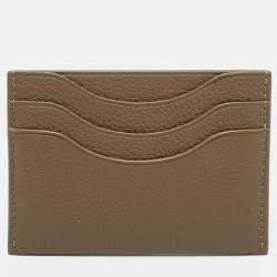 Pre Owned Loro Piana Beige Leather Extra Card Holder