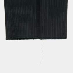 Pre Owned Loro Piana Black Pinstripe Wool Super 180's Suit L