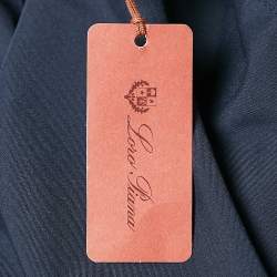 Pre Owned Loro Piana Navy Blue Nylon and Wool Reversible Vest 4XL