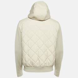 Pre Owned Loro Piana Beige Synthetic and Wool Ampay Windwish Bomber Jacket S