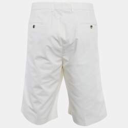 Pre Owned شورت لورو بيانا بيرمودا قطن أبيض مقاس ضخم جدًا جدًا جدًا جدًا جدًا - 5 إكس لارج