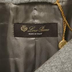 Pre Owned Loro Piana Grey Cashmere Sidney Strom System Coat S