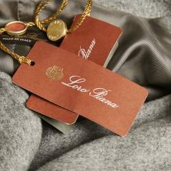 Pre Owned Loro Piana Grey Cashmere Sidney Strom System Coat S