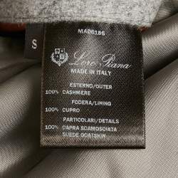 Pre Owned Loro Piana Grey Cashmere Sidney Strom System Coat S