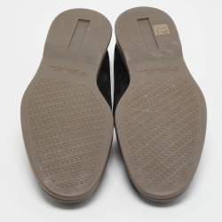 Loro Piana Black Suede Summer Charms Walk Loafers Size 43.5