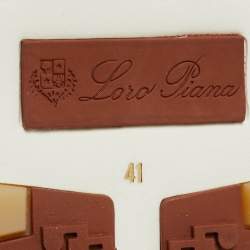 مملوكة مسبقًا Loro Piana Green Knit Fabric 360 LP Flexy Walk Sneakers Size 41