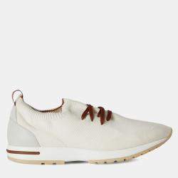 Pre Owned Loro Piana 360 LP Flexy Walk 42 White Wool Sneakers