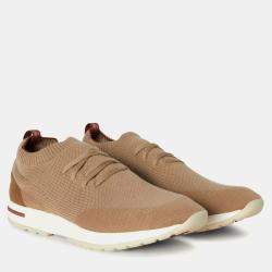Pre Owned Loro Piana 360 LP Flexy Walk 42 Sand Grain Wool Sneakers