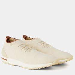 Pre Owned Loro Piana Loro 360 LP Flexy Walk 41 Pure Dunes Cashmere Sneakers