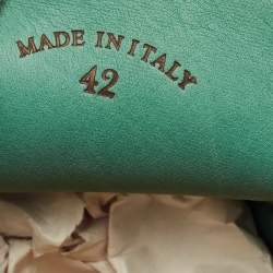 Pre Owned Loro Piana Green Suede Summer Walk Loafers Size 42