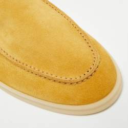 مملوكة مسبقًا Loro Piana Summer Walk Size 42.5 Yellow Suede Loafers