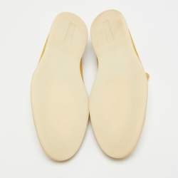 مملوكة مسبقًا Loro Piana Summer Walk Size 42.5 Yellow Suede Loafers