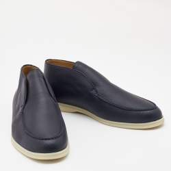 Pre Owned Loro Piana Beige Suede Open Walk Chukka Boots Size 45