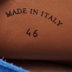 Pre Owned Loro Piana Blue Suede Chukka Boots Size 46