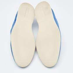 Pre Owned Loro Piana Blue Suede Chukka Boots Size 46