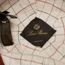 Loro Piana Grey Linen Baseball Cap L