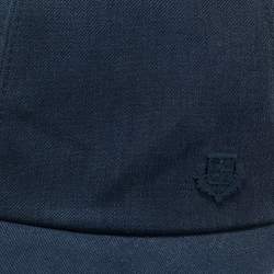 Pre Owned Loro Piana Blue Linen Cotton Baseball Cap L