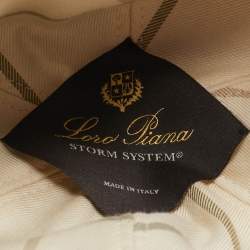 Pre Owned Loro Piana Navy Blue Logo Embroidered Synthetic Storm System Baseball Cap S