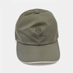Loro Piana Military Green Microfibre Storm System Baseball Cap S