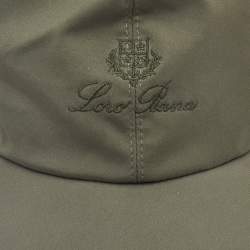 Loro Piana Military Green Microfibre Storm System Baseball Cap S