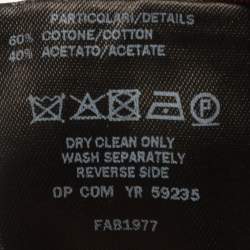 Pre Owned Loro Piana Navy Blue Logo Embroidered Microfibre Storm System Baseball Cap L