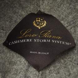 Loro Piana Grey Cashmere Storm System Baseball Cap XL