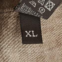 Loro Piana Beige Linen Baseball Cap XL