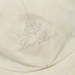 Pre Owned Loro Piana Grey Cotton Blend Baseball Cap XL