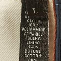 Pre Owned Loro Piana Blue Nylon Green Storm System Baseball Cap L