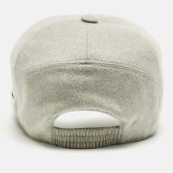 Pre Owned Loro Piana Grey Baby Cashmere Cap M