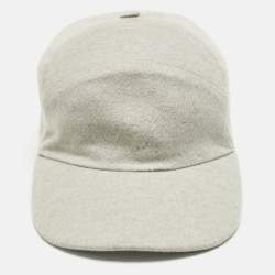 Pre Owned Loro Piana Grey Baby Cashmere Cap M